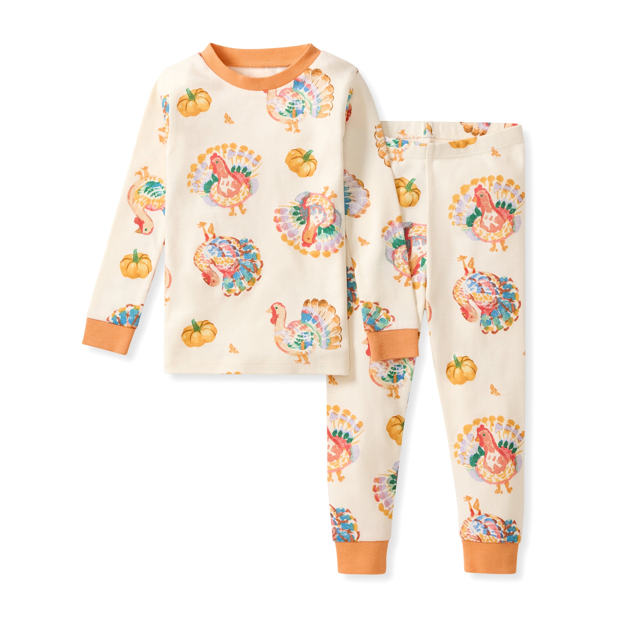 Turkey Day Organic Cotton Two-Piece Pajamas