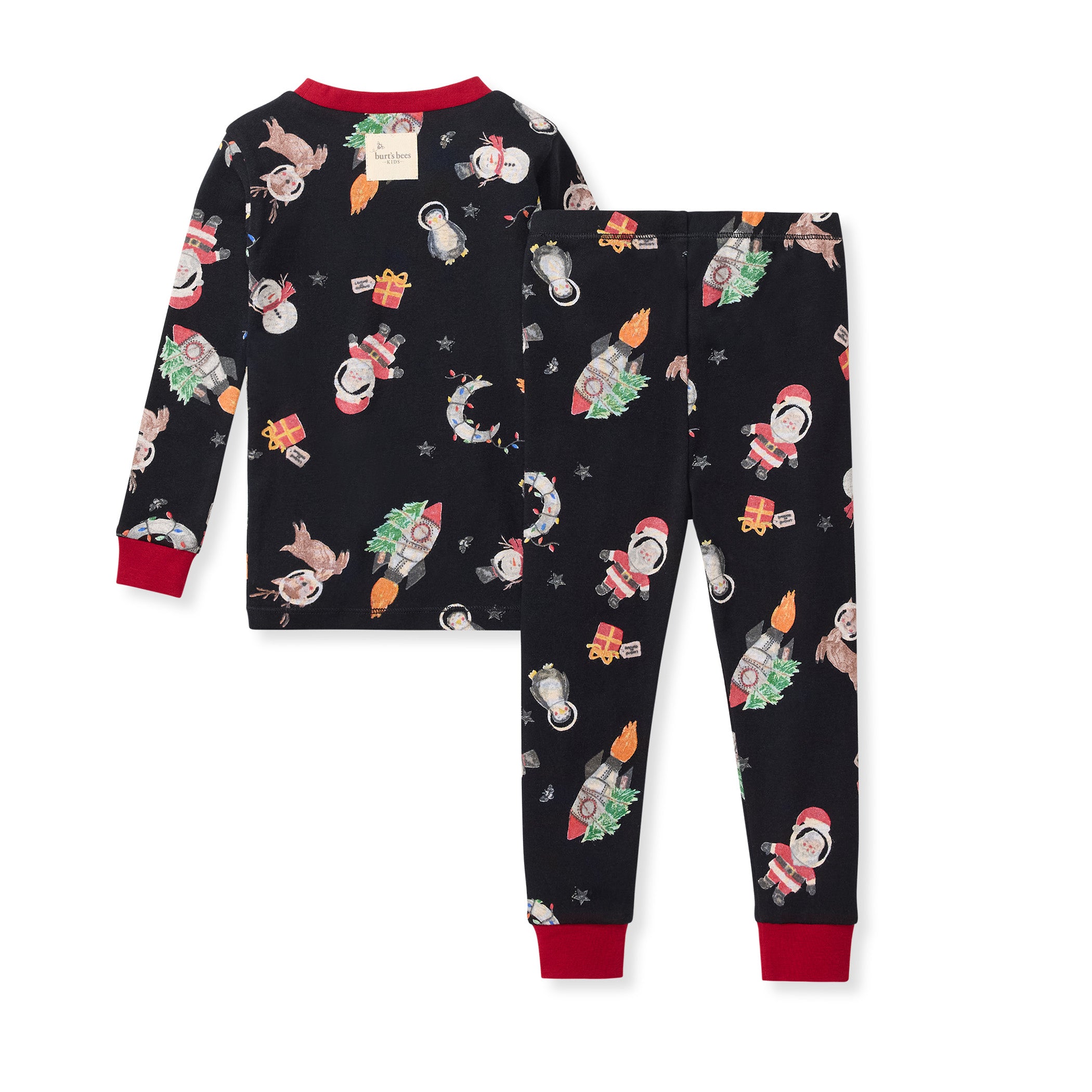 Christmas In The Cosmos Organic Cotton Two-Piece Pajamas – Burt's