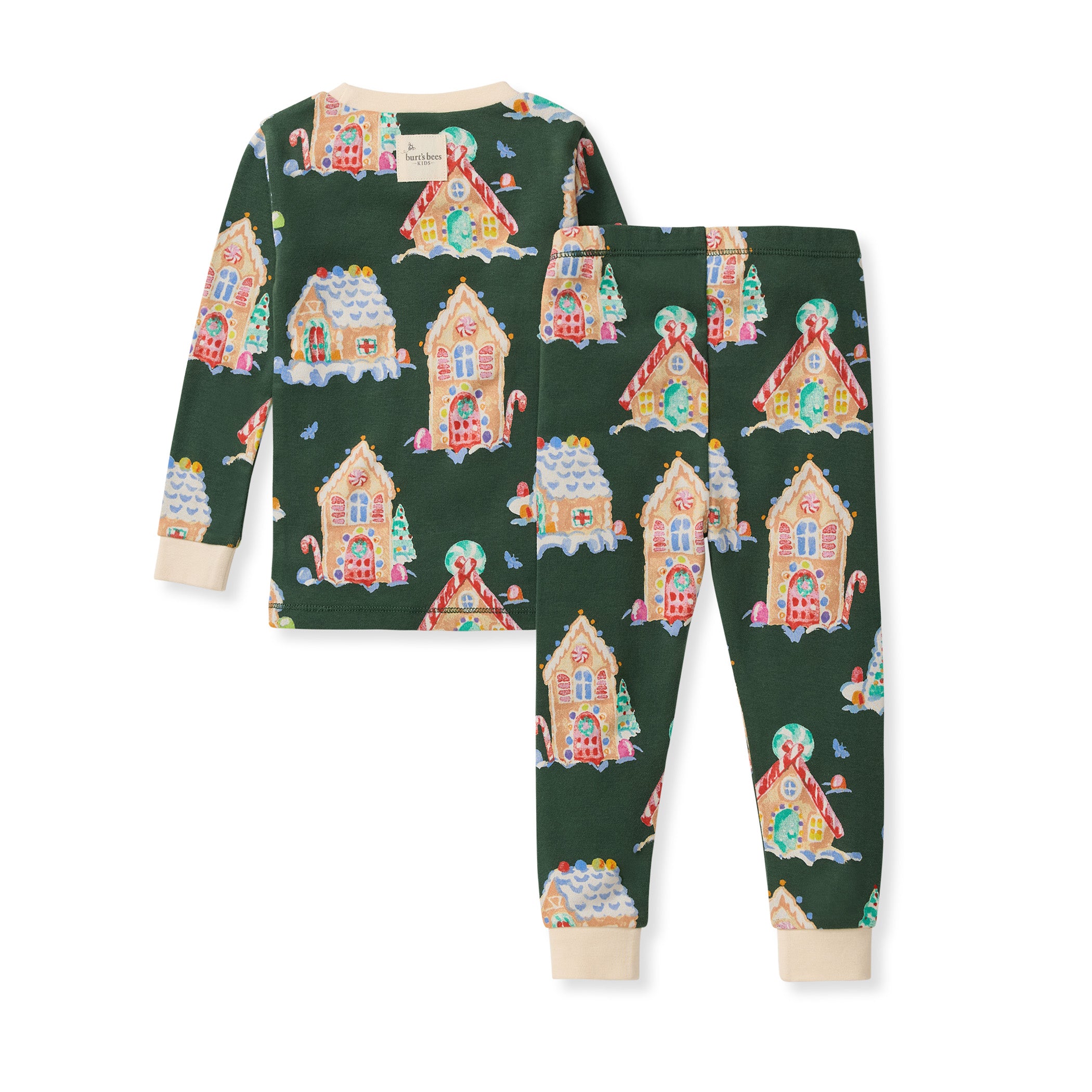 Gingerbread Houses Two-Piece Pajamas | Burt's Bees Baby® – Burt's