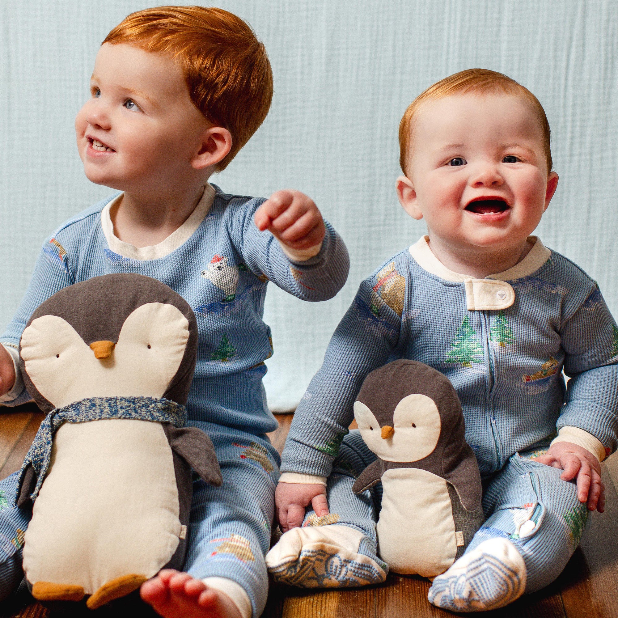 ［Butterfly Baby］ベビーラップ/size5 Honeysoft™ Lyocell Thermal Bears On Ice Sleeper – Burt's Bees Baby