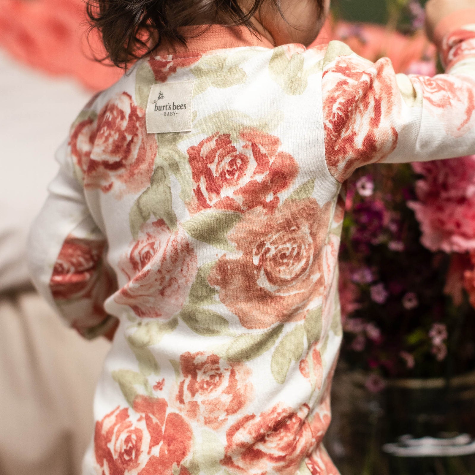 Product Image 1 of Autumn Rose Garden Organic Cotton Sleeper Footed