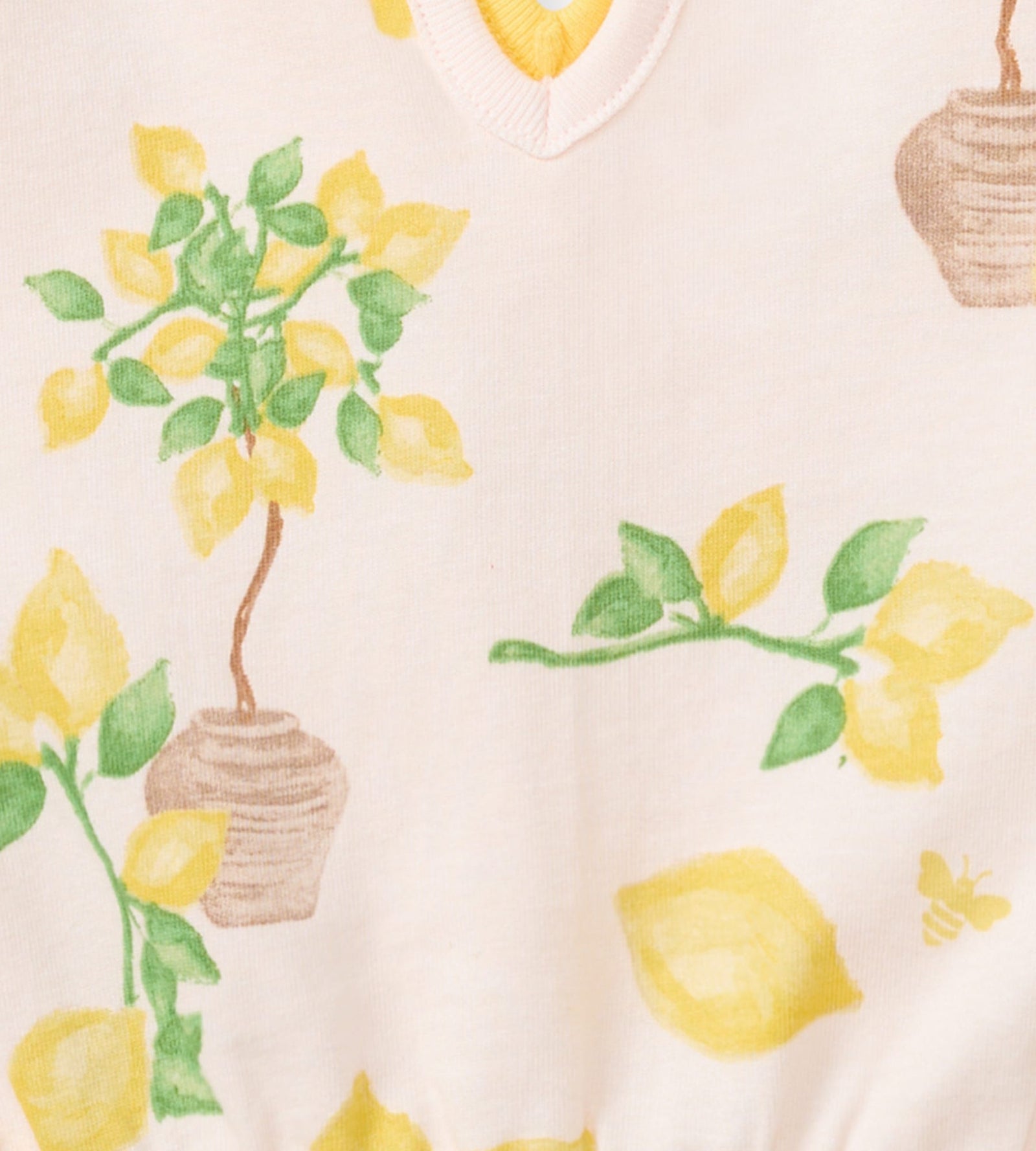 Island Lemons Organic Baby Girl Romper Swatch