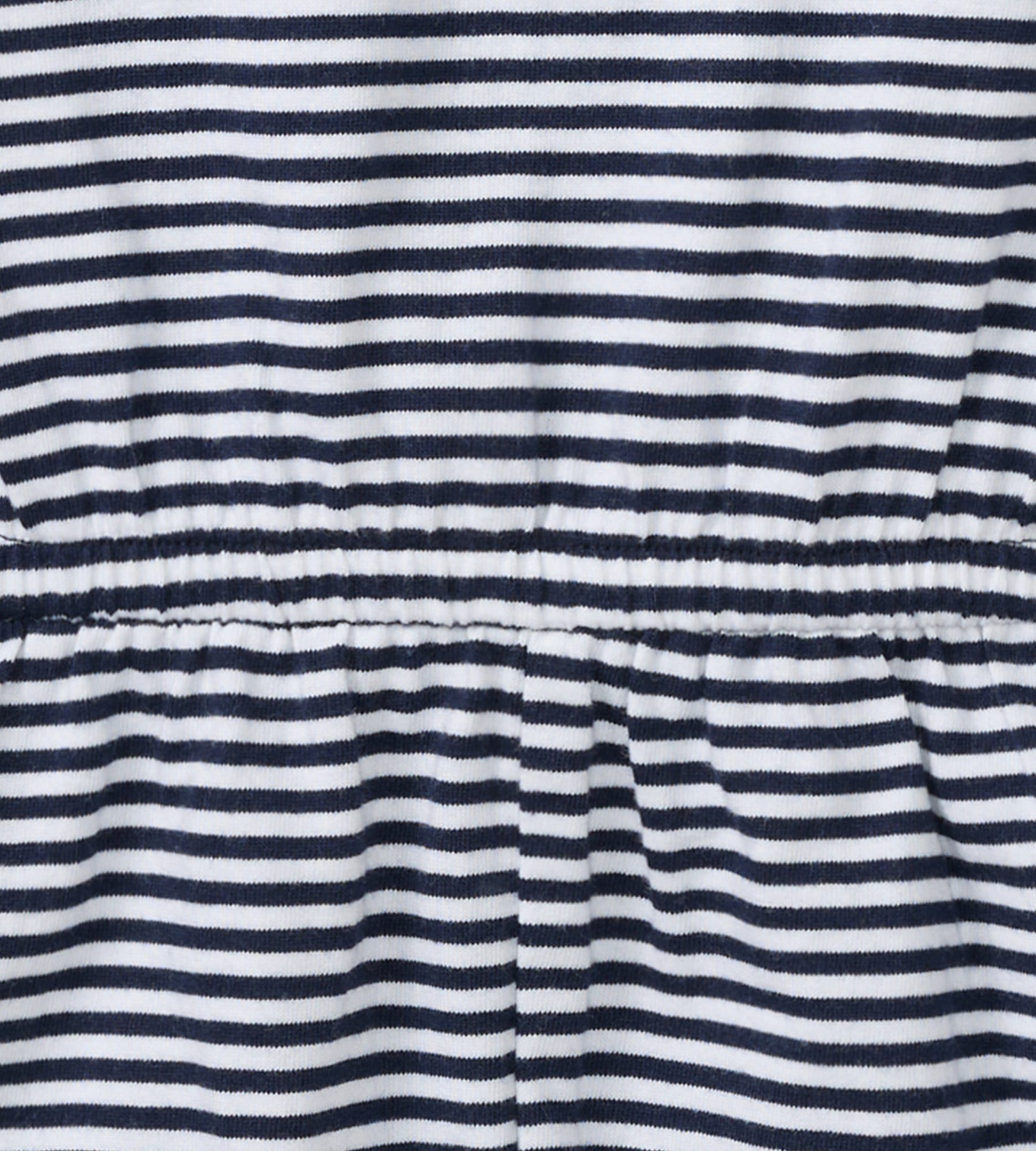 Classic Stripe Organic Cotton Girl Romper