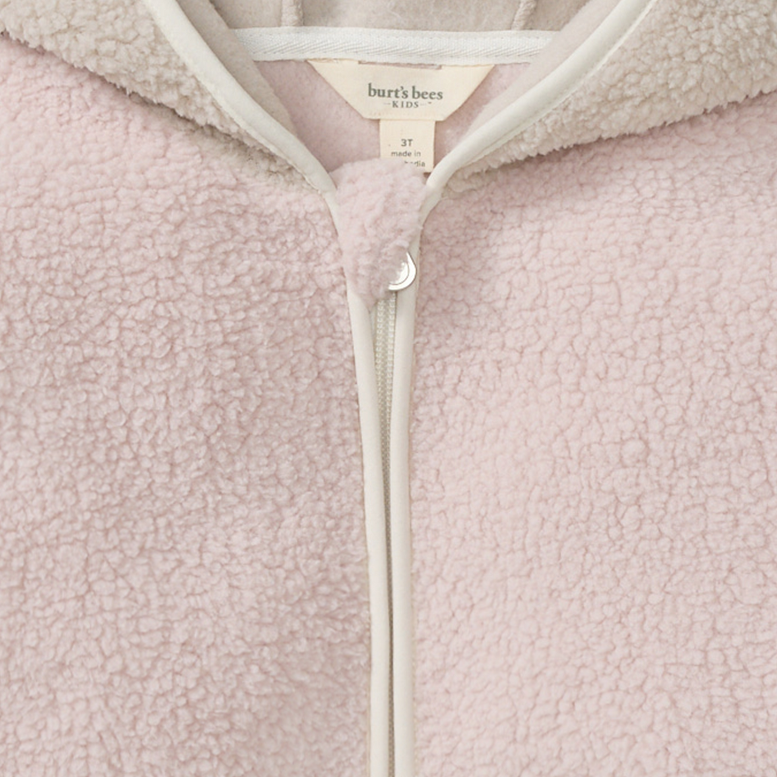 Sherpa-Style Zip Front Jacket - Soft Violet Swatch