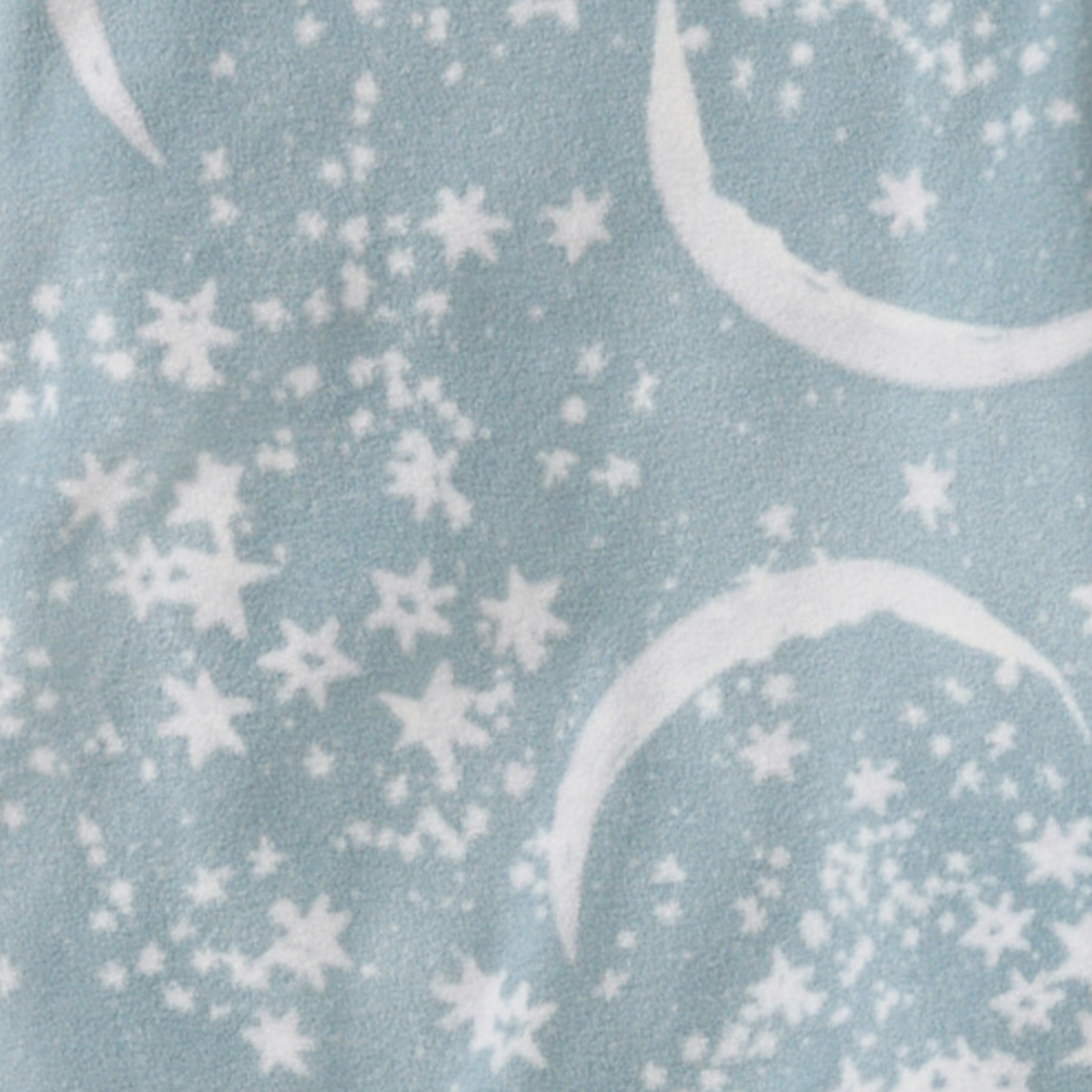 Celestial Moon polarbee™ Repreve® Fleece Pajamas - Mountain Blue Swatch