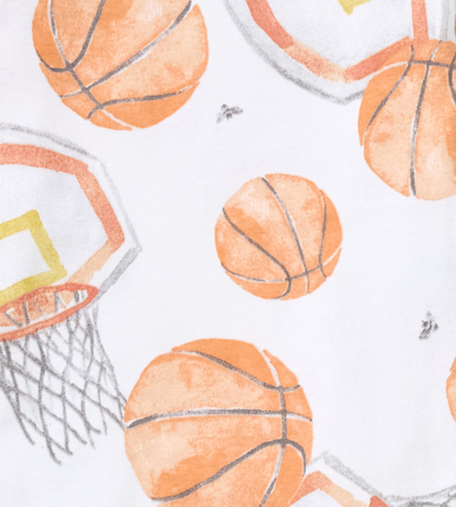 Basketball Organic Baby Pajamas Swatch