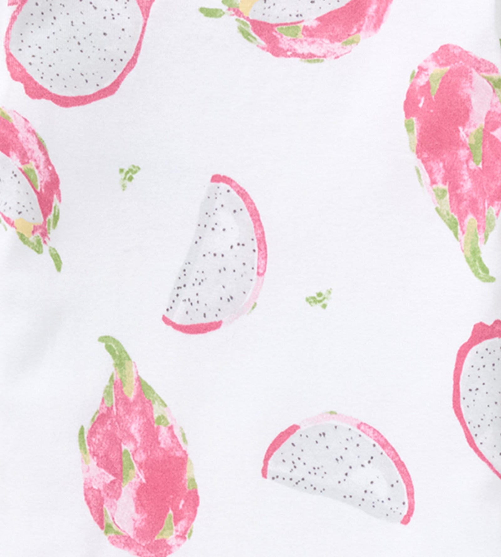 Dragon Fruit Organic Baby Girl Pajamas Swatch
