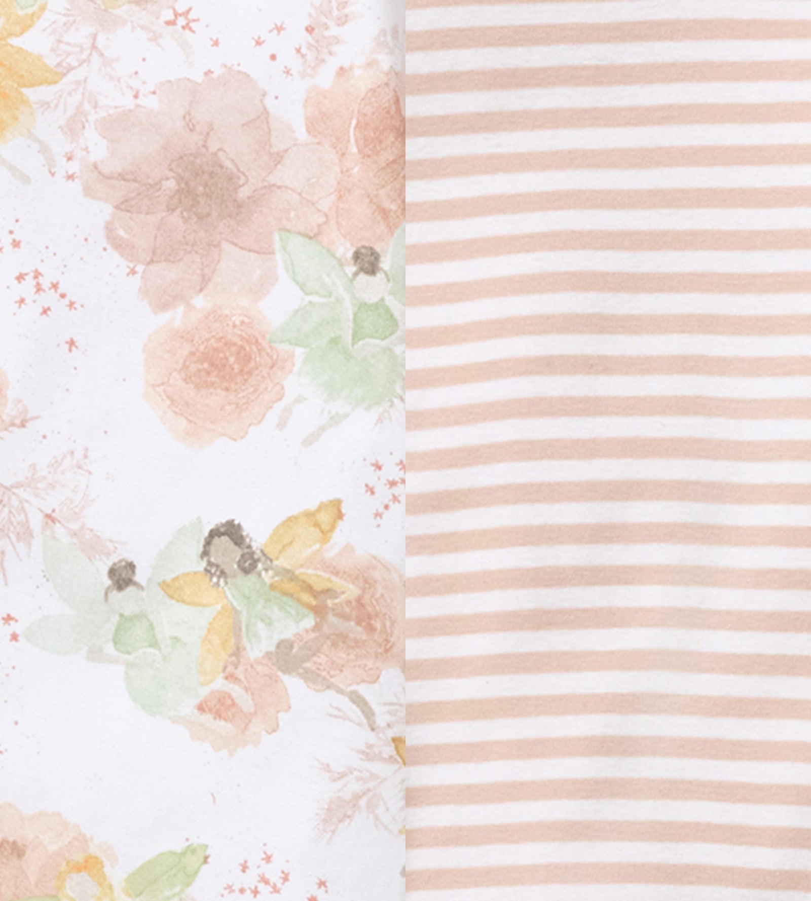 Fairy Floral Organic Baby Girl Pajamas - 2 Pack Swatch