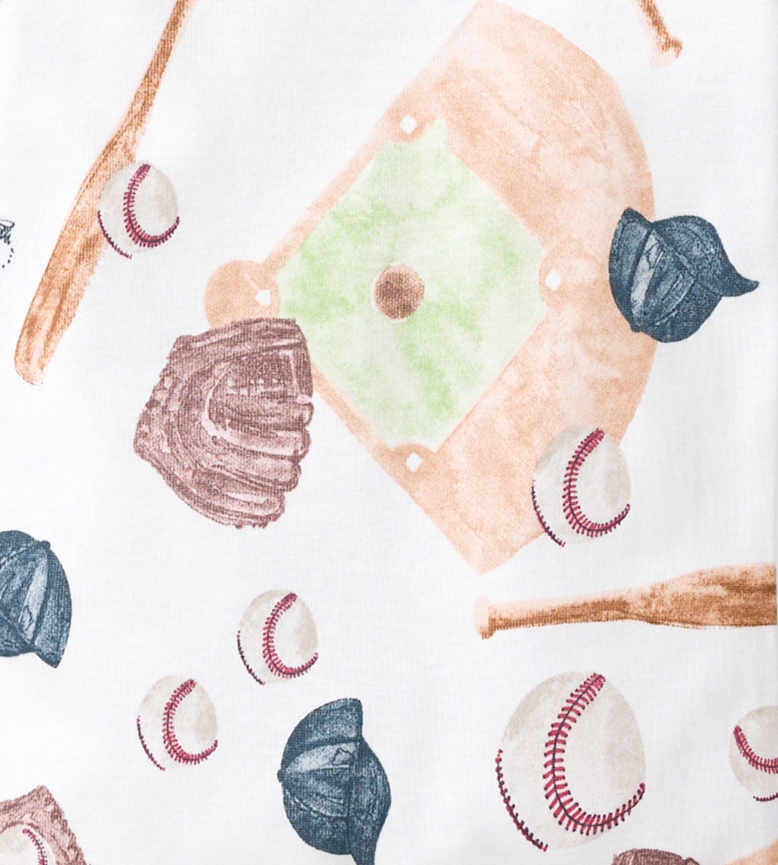 Baseball Organic Cotton Two-Piece Pajamas Swatch