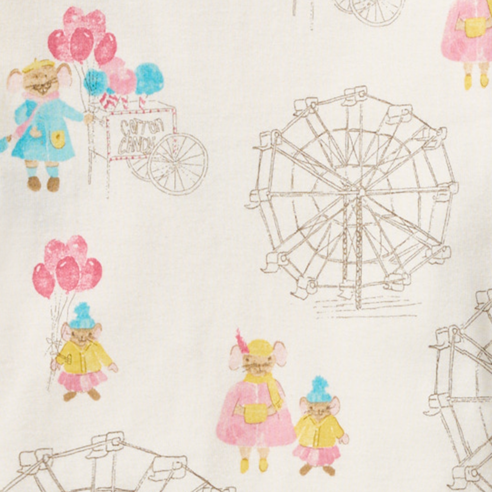 Fall Carnival Organic Sleeper Swatch