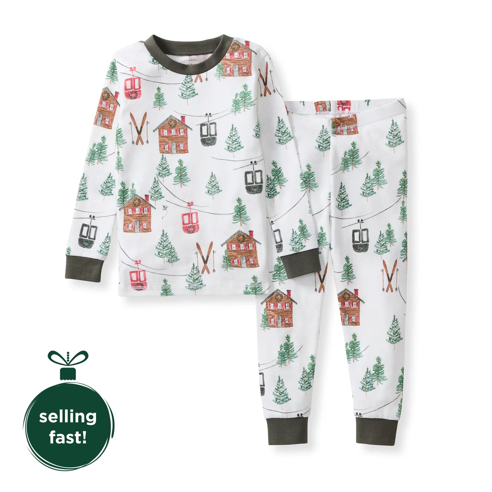 Ski The Alps Matching Family Pajamas