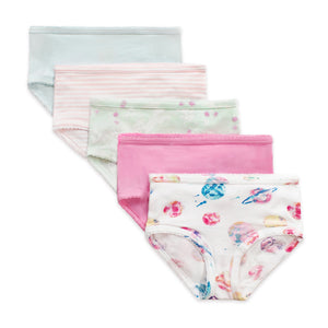 Planets & Magical Unicorn Organic Cotton Toddler Girl Underwear 5 Pack ...