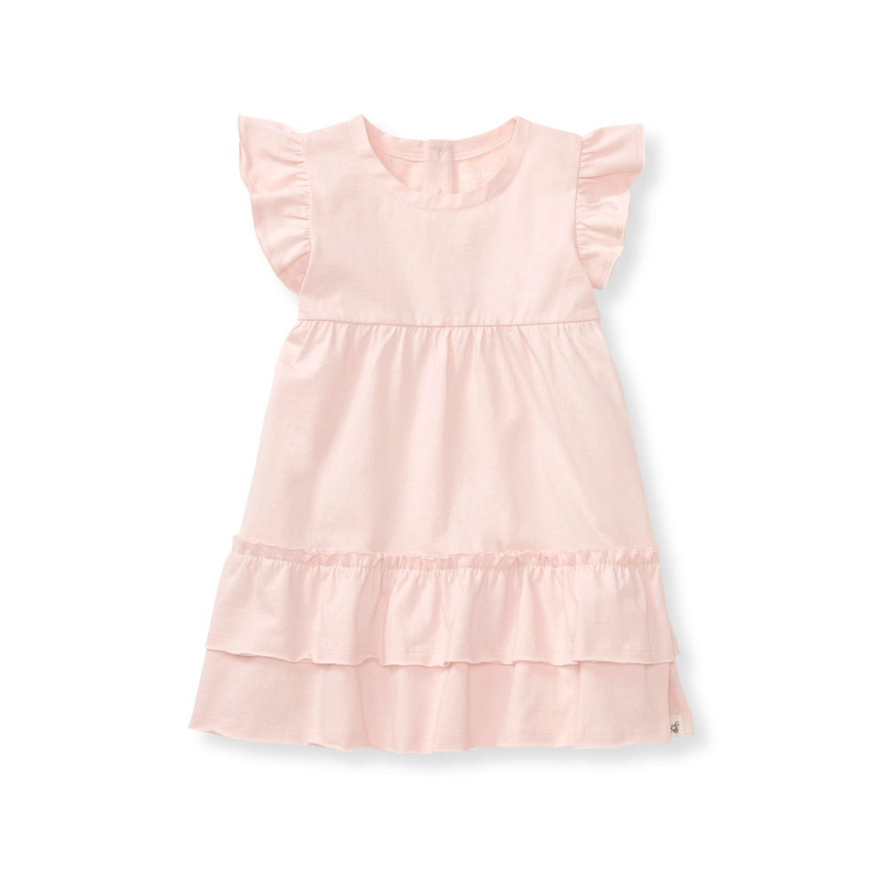 Organic Cotton Ruffle Pink Dress
