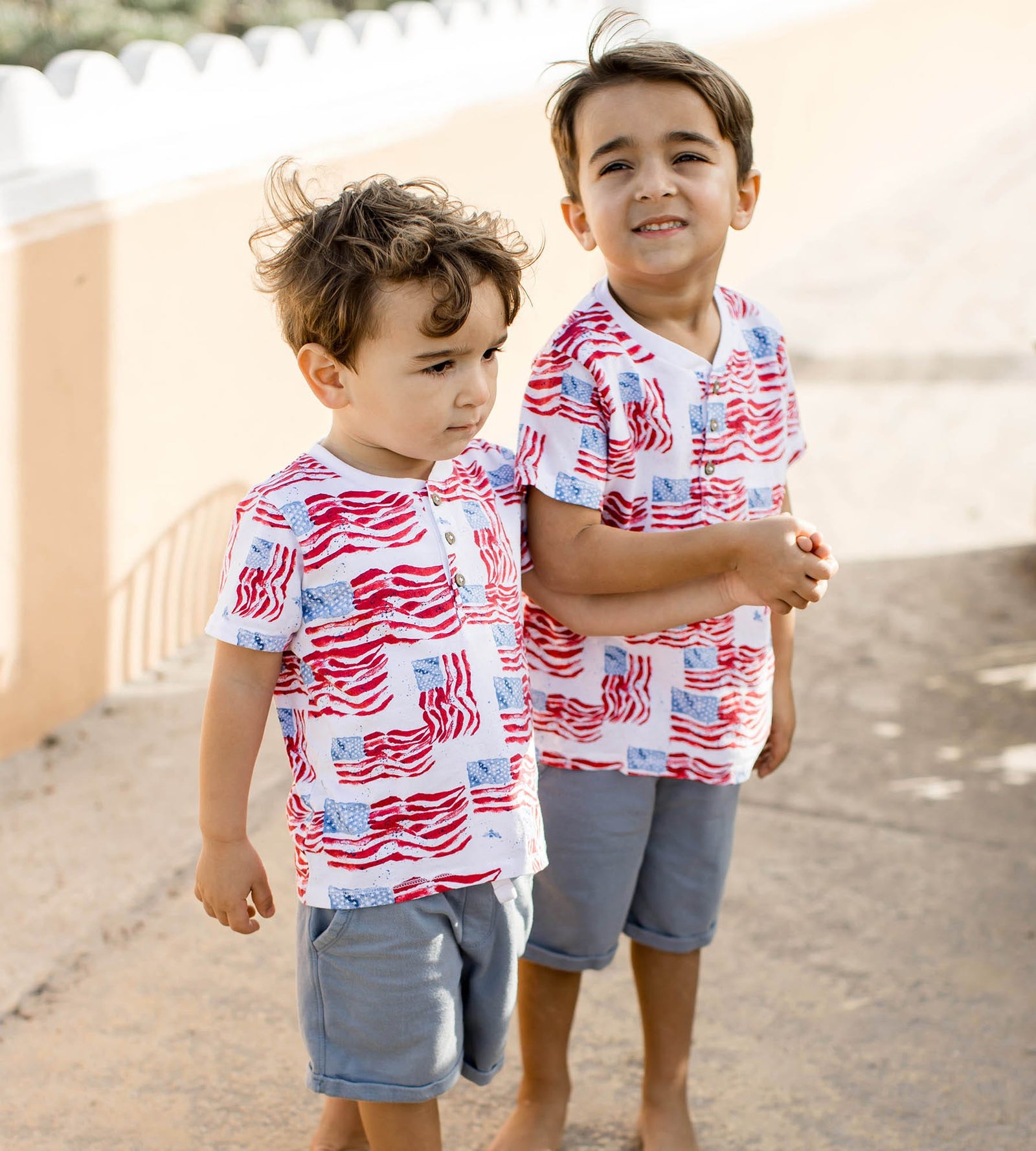 Product Image 1 of Majestic Flags Boy Top & Shorts Set
