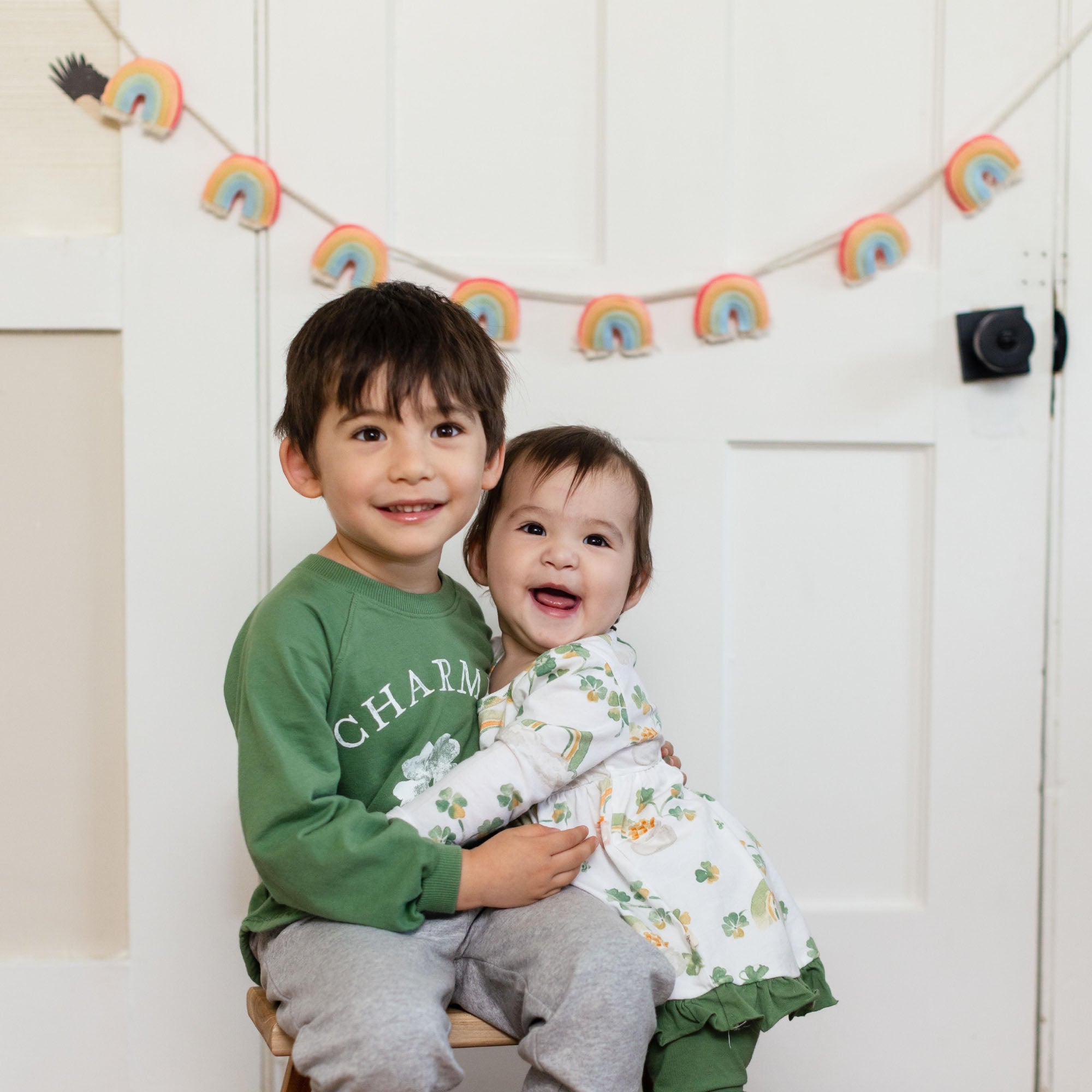 Charmed Organic Green Boy Sweatshirt | St. Patrick's Day