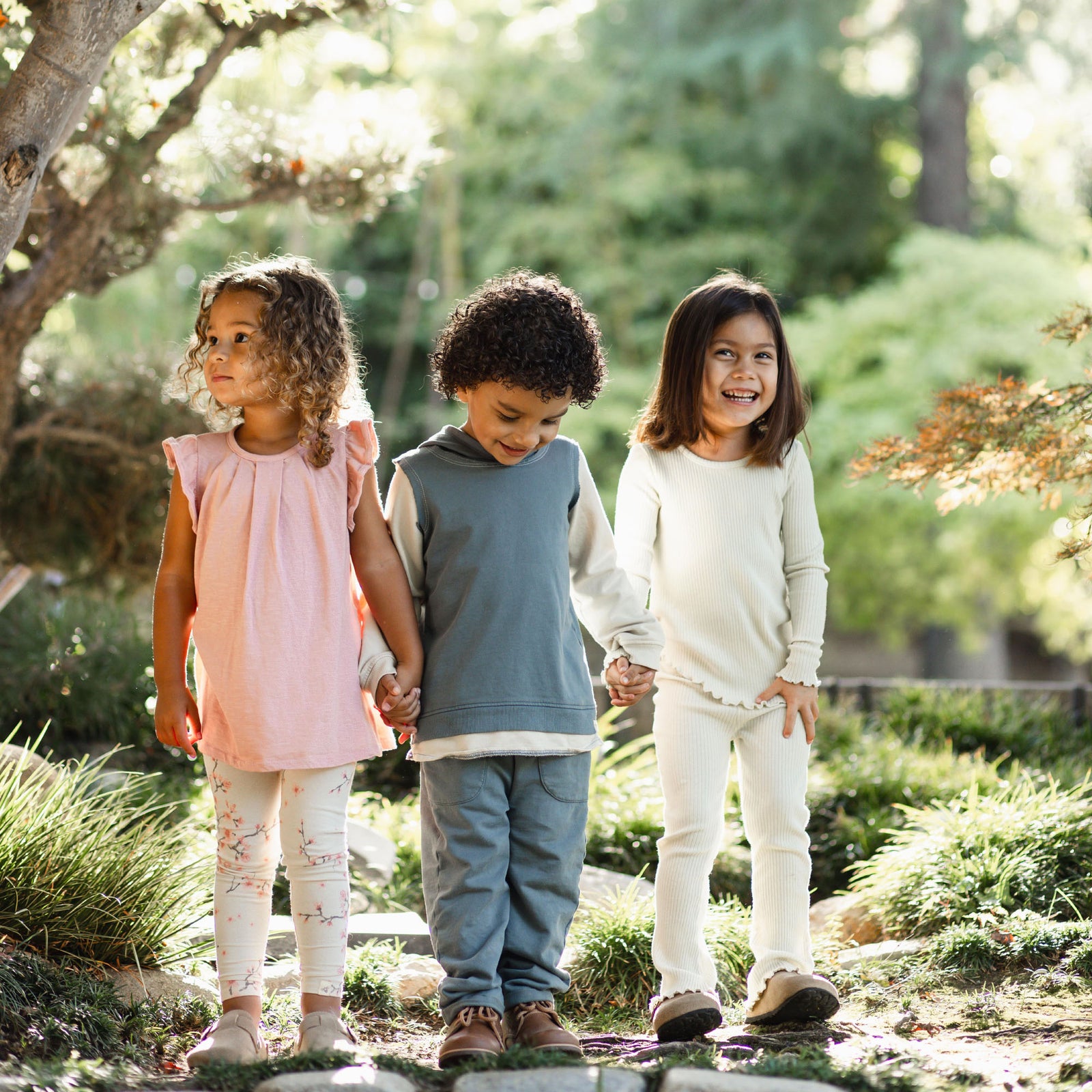 Product Image 1 of Ribbed Tee & Flare Pants Set