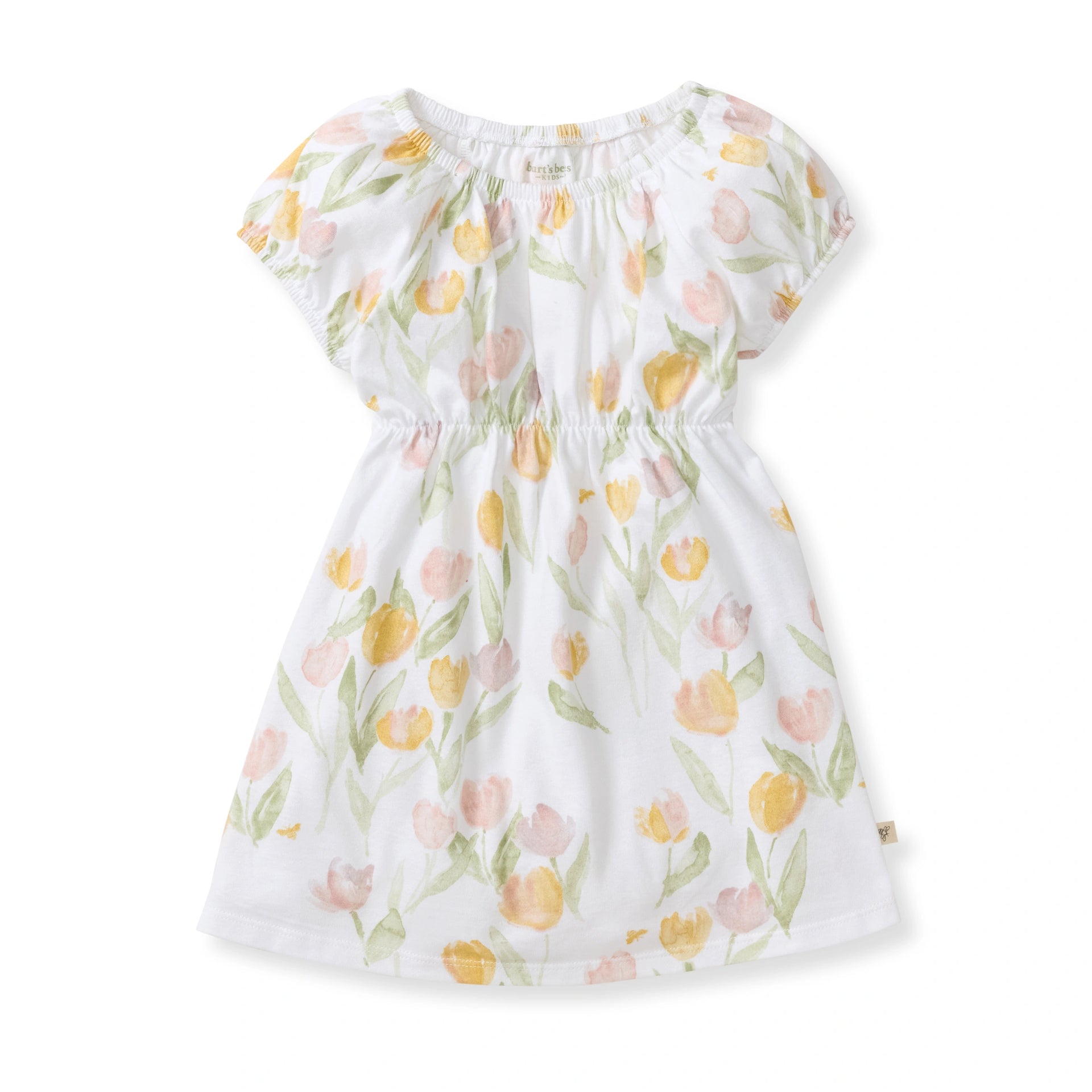 Tulip Field Organic Cotton Dress in size 0-3M from Burts Bees Baby