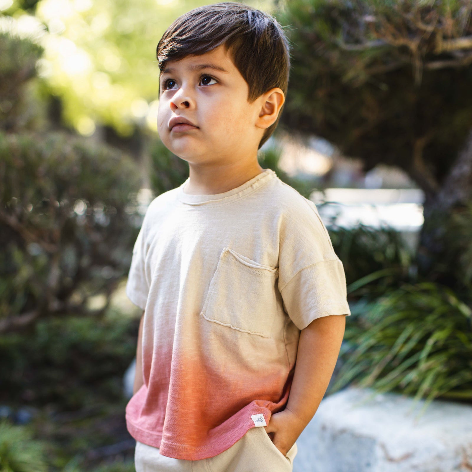 Product Image 1 of Dip Dye Boy Pocket Tee & Shorts Set