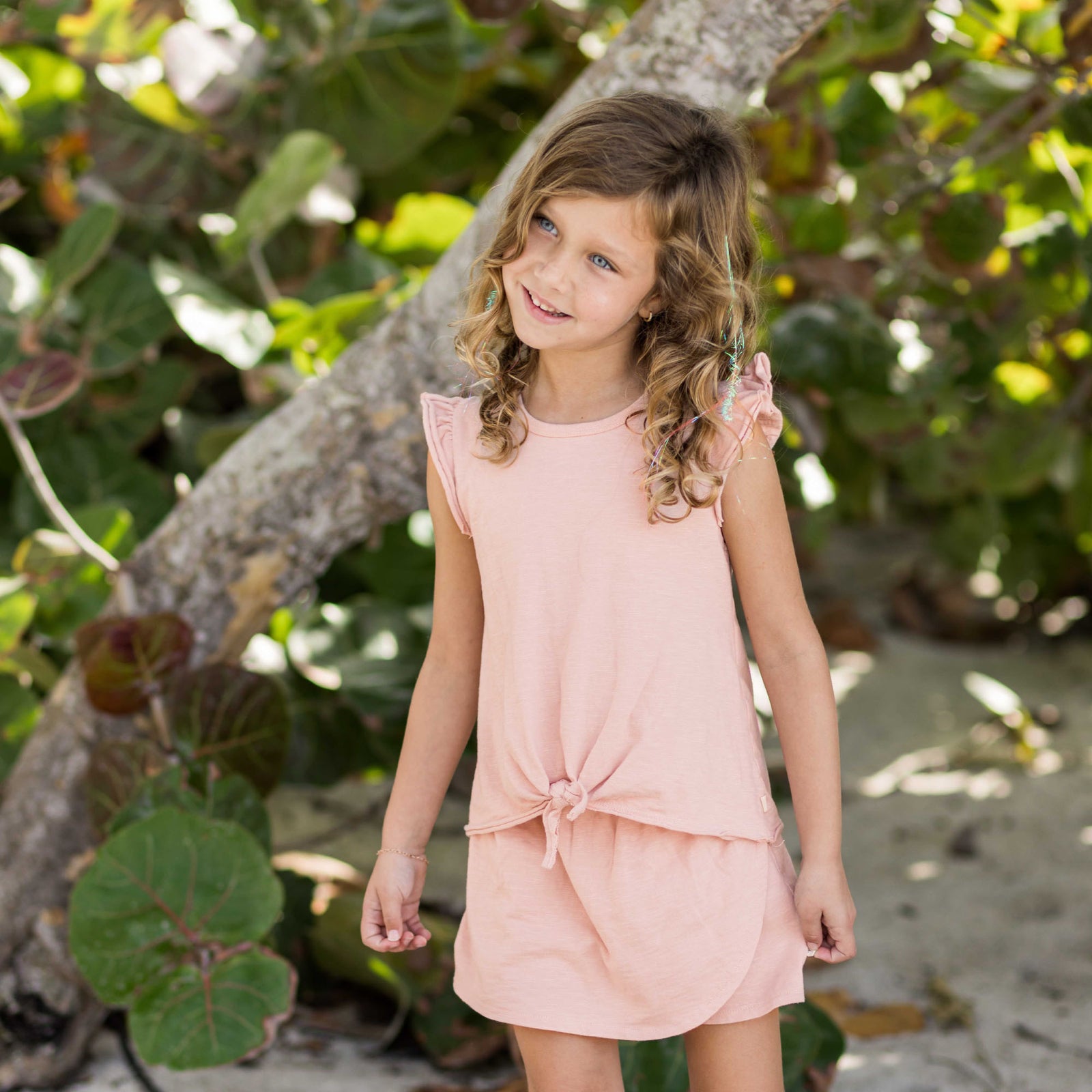 Product Image 1 of Organic Girl Slub Tee & Shorts Set