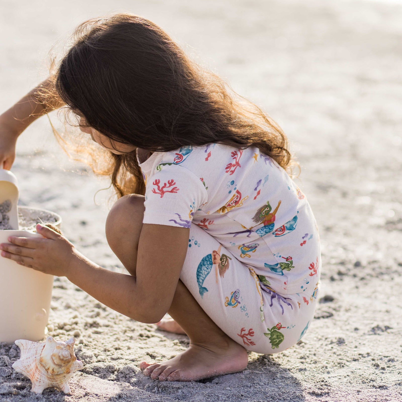 Product Image 1 of Snorkeling Friends Organic Cotton Two-Piece Pajamas