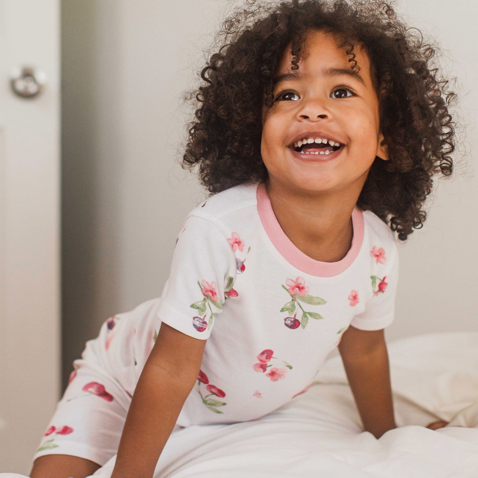 Product Image 1 of Cherries & Blossoms Organic Cotton Two-Piece Pajamas