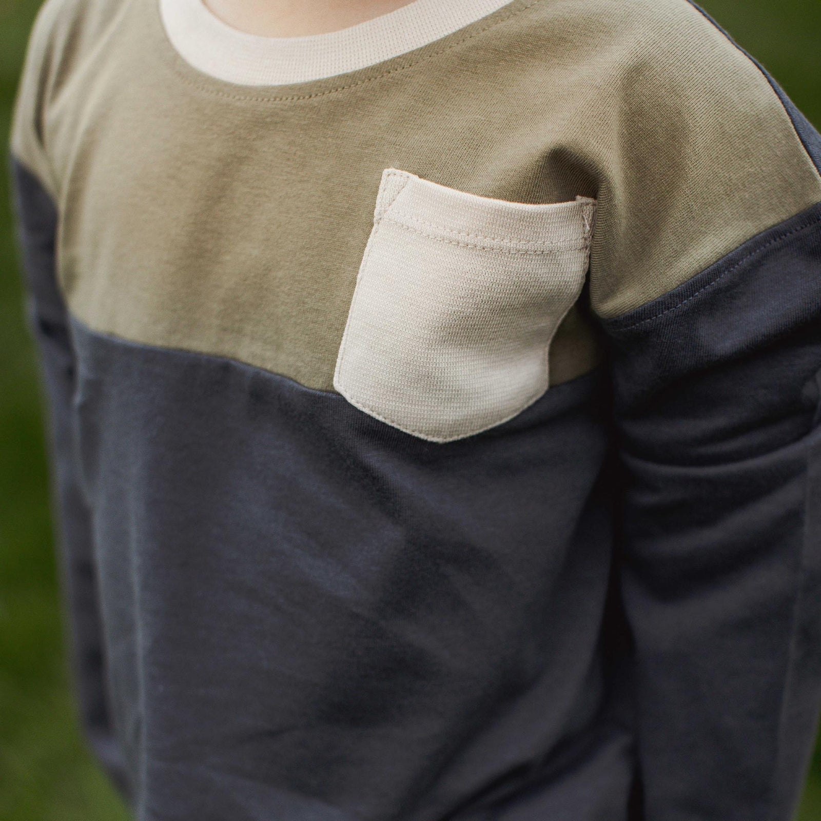 Product Image 1 of Color Blocked Organic Cotton Tee
