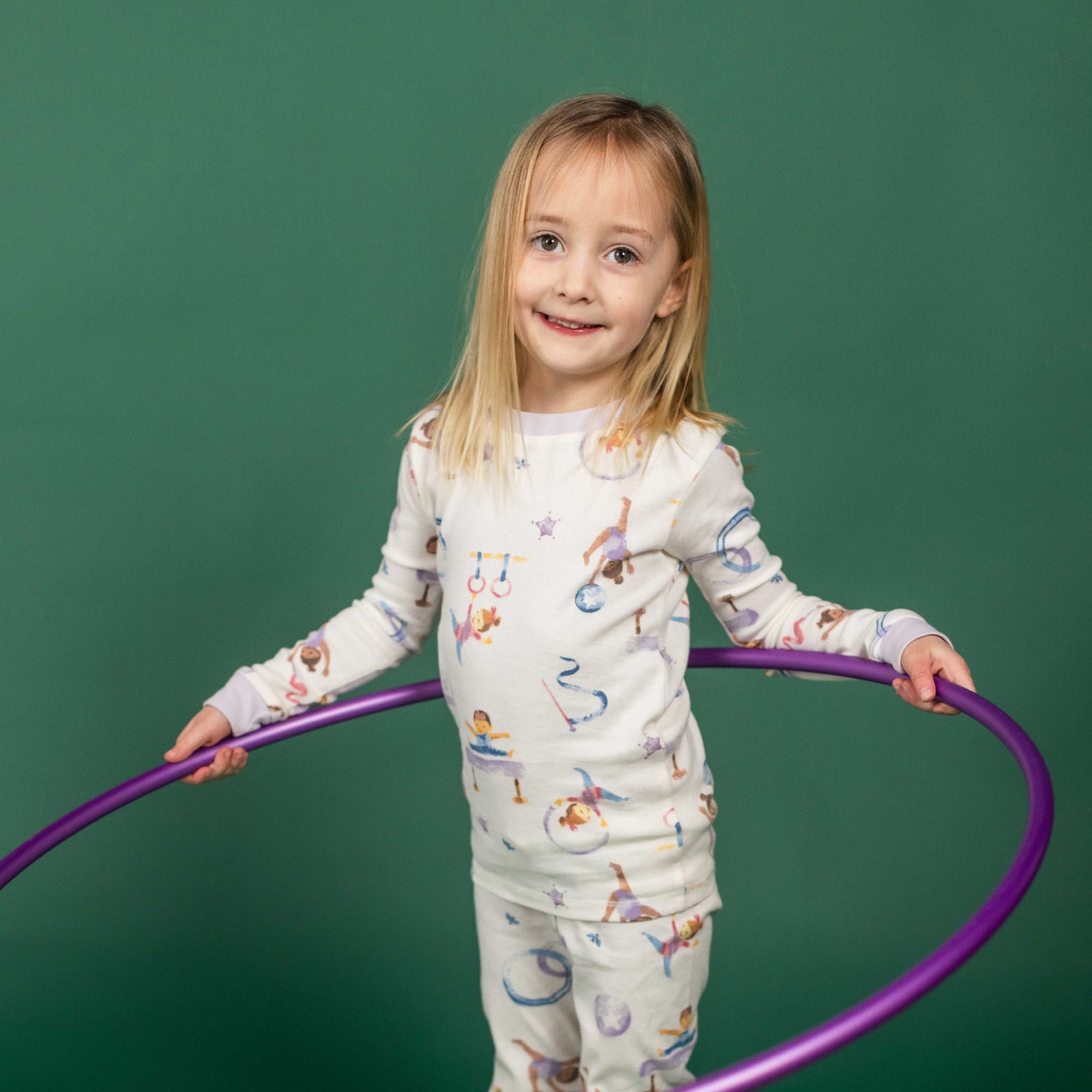 Product Image 1 of Little Gymnasts Organic Cotton Two-Piece Pajamas