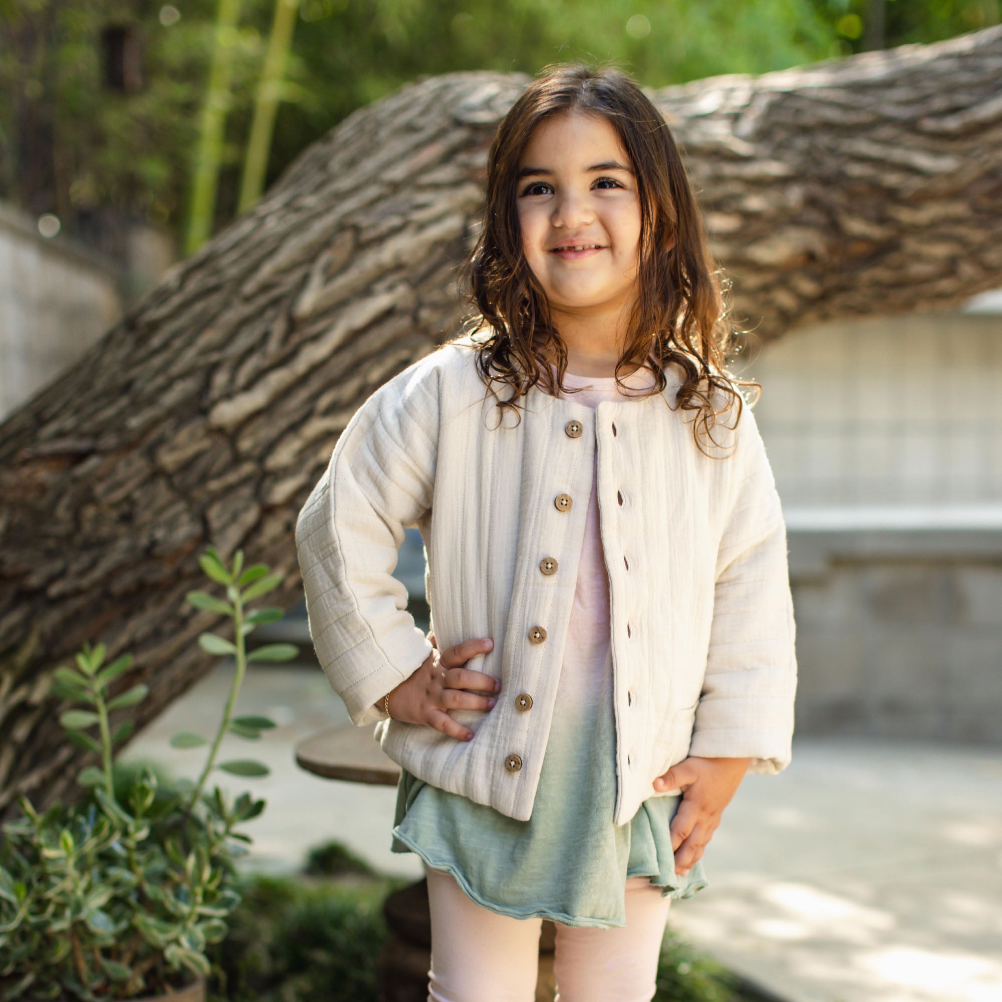 Chunky Slub Baby Girl Jumpsuit – Burt's Bees Baby