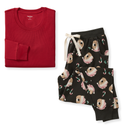 Candy Cane Bears Matching Family Women's Pajamas