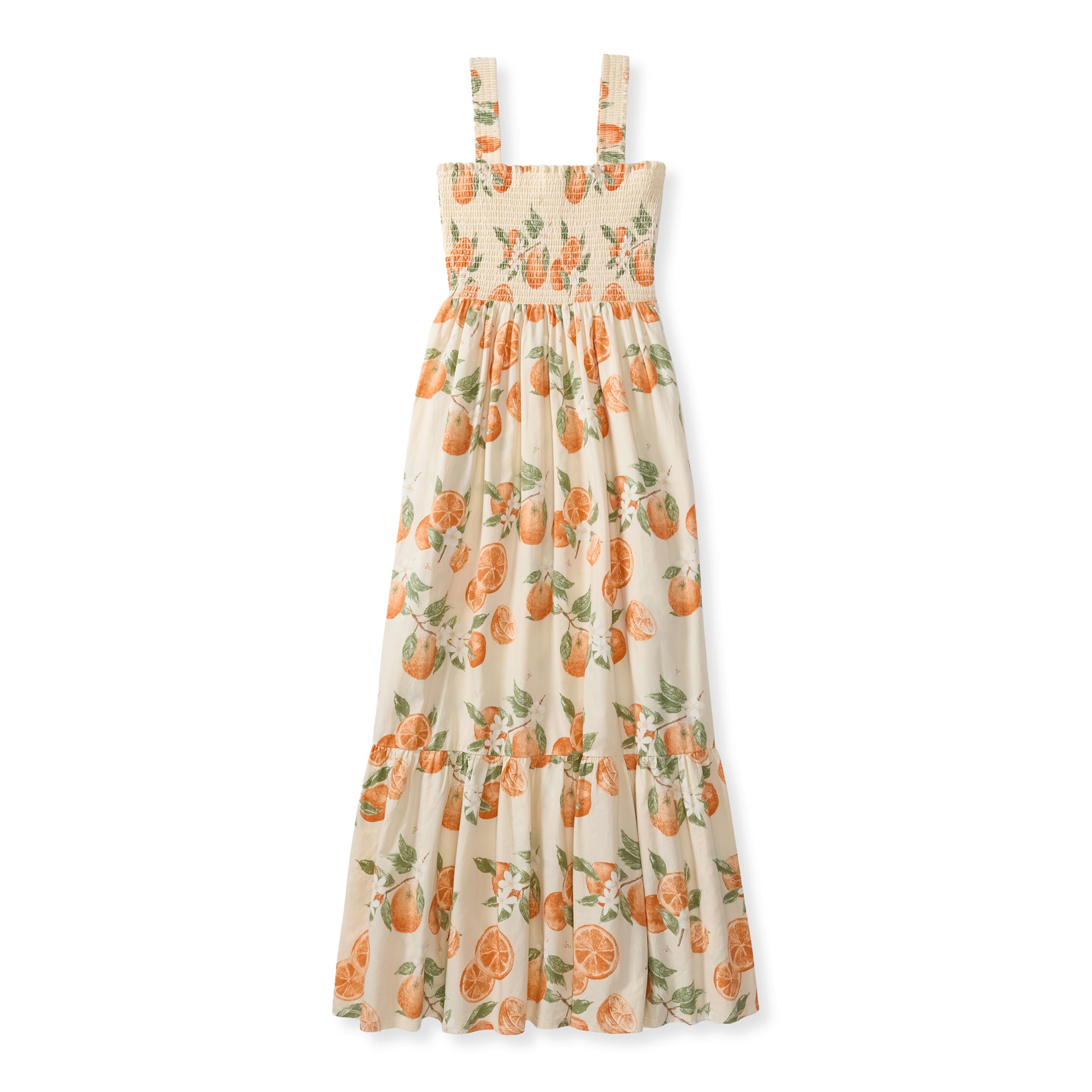 white and orange floral dress Dubrovnik Oranges Matching Women's Dress – Burt's Bees Baby