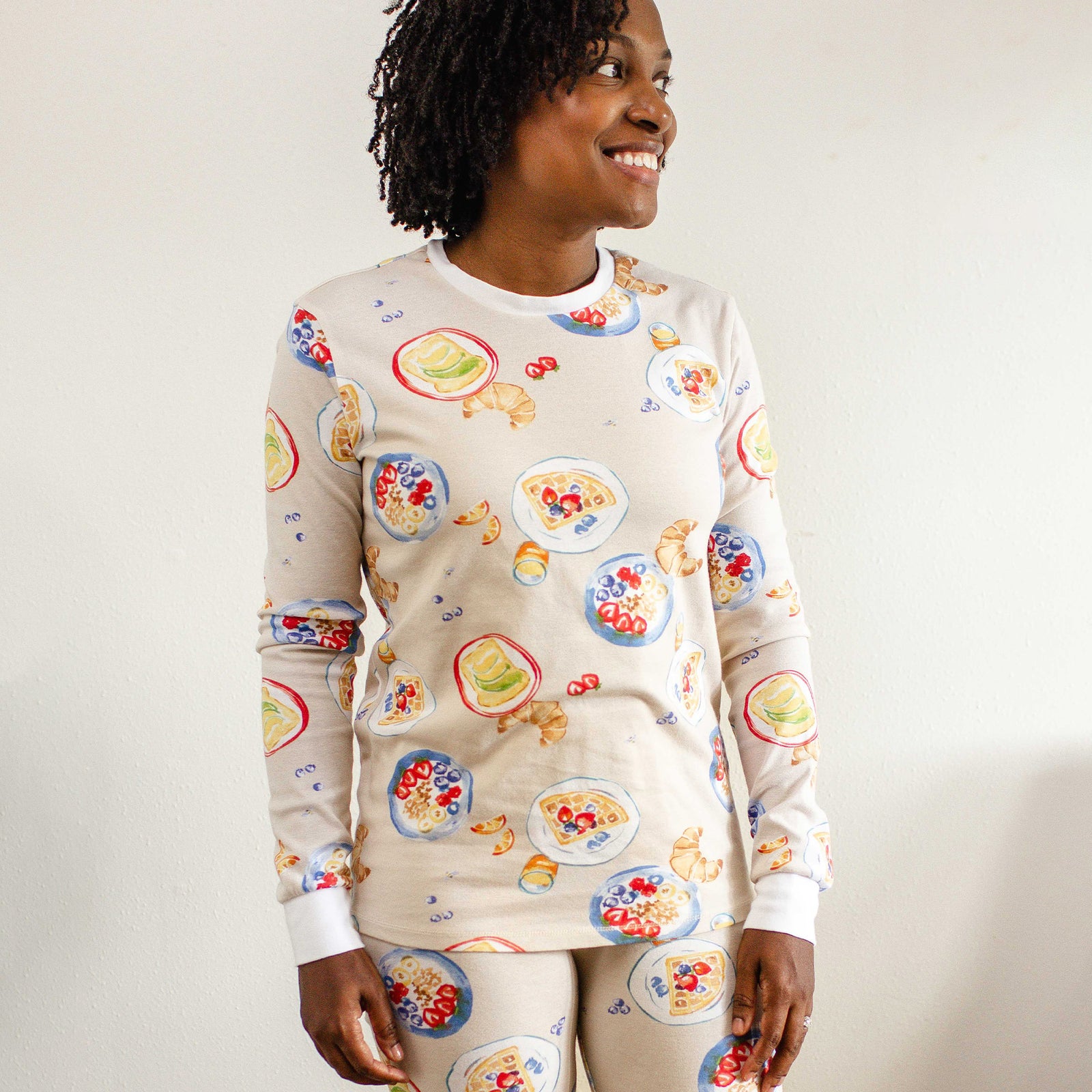 Product Image 1 of Breakfast In Bed Matching Organic Women's Pajamas
