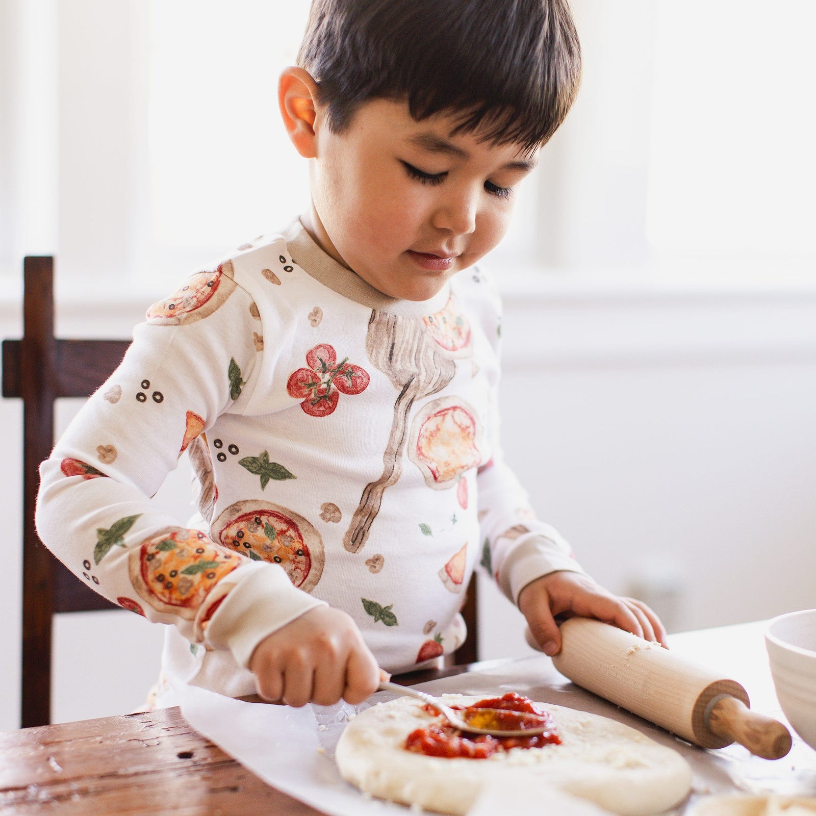 Product Image 6 of Brick Oven Pizza Organic Two-Piece Pajamas
