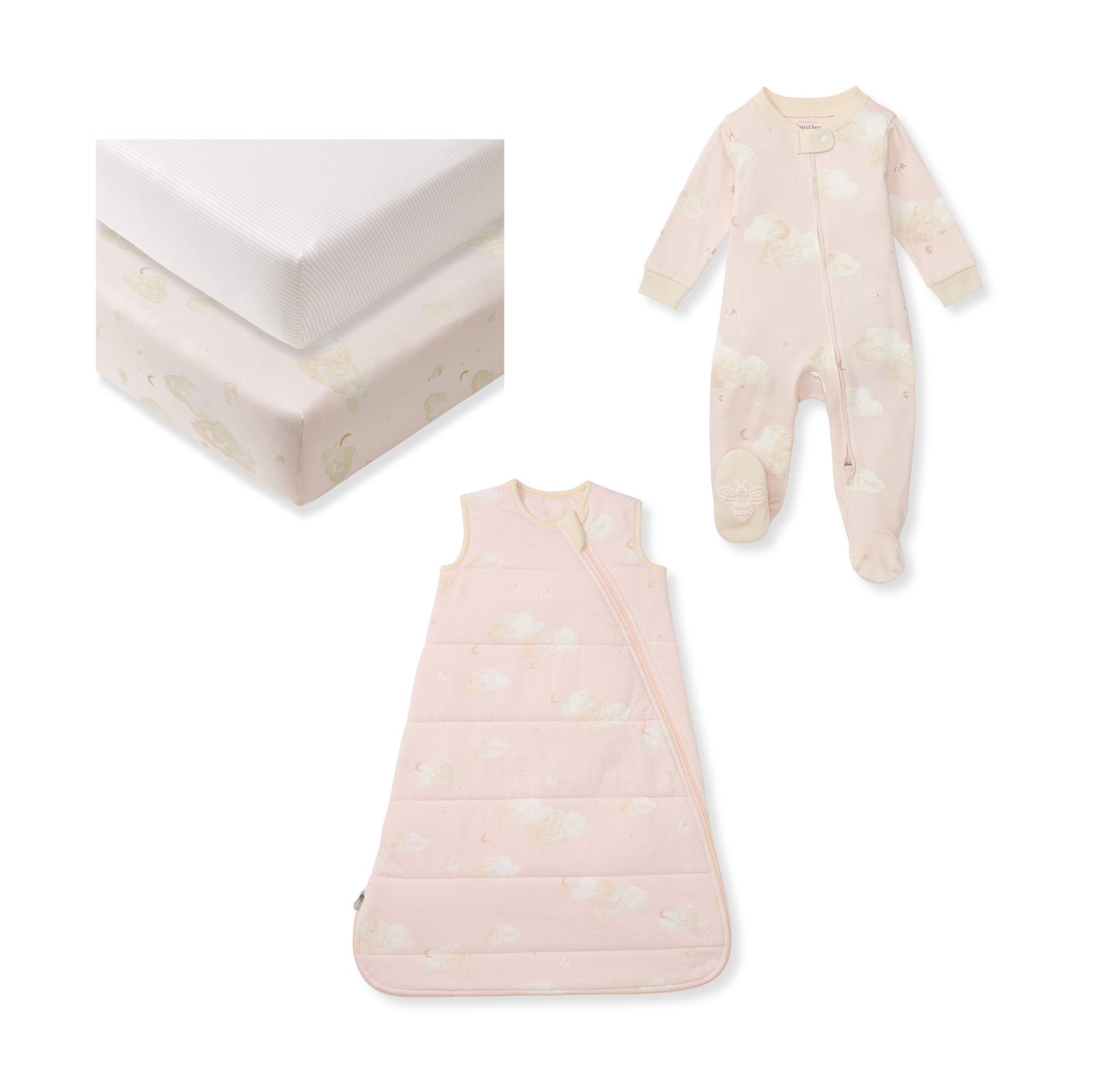 Good Night Sky Newborn Baby Girl Bedtime Bundle