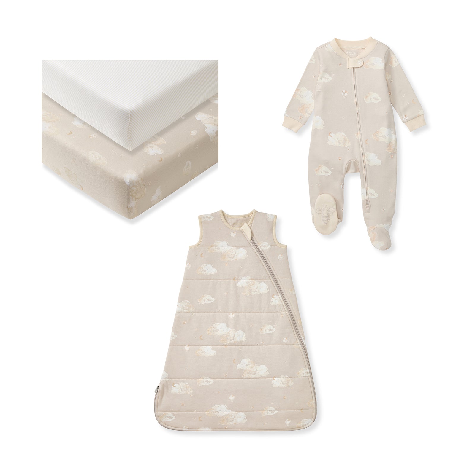 Good Night Sky Neutral Newborn Baby Bedtime Bundle