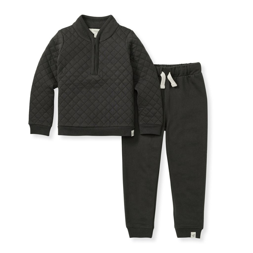 Holiday Quilted Organic Cotton Set - Ash