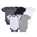 Bee Essentials Organic Short Sleeve Baby Bodysuits 5 Pack