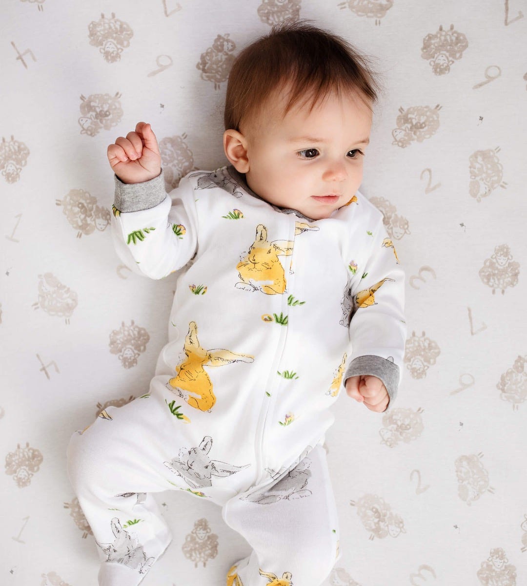 ベビーパジャマ Pajamas Flower Stripe house on the hill お気に入り】 Stripe) (Flower Pajamas | Hill the on House