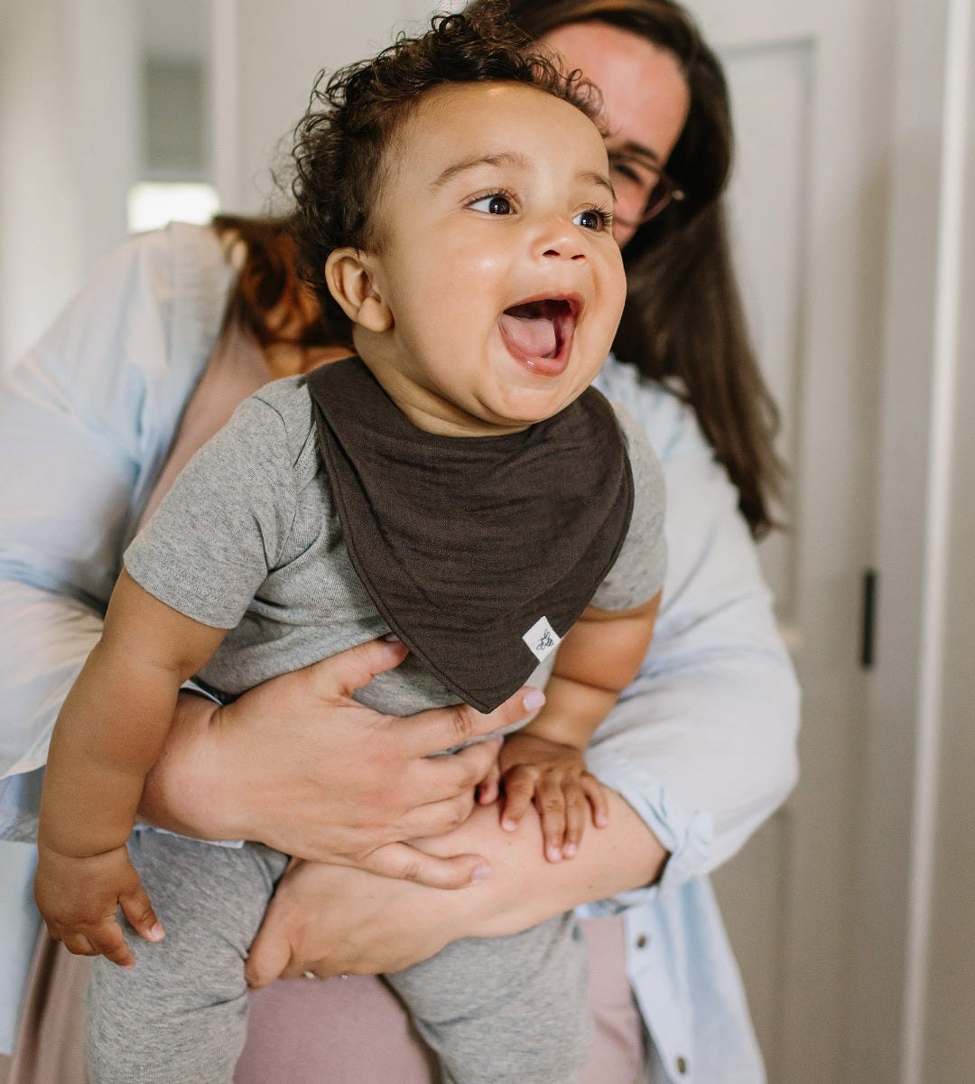 Organic Muslin Baby Bandana Bibs - Sea Foam Blue – Burt's Bees Baby