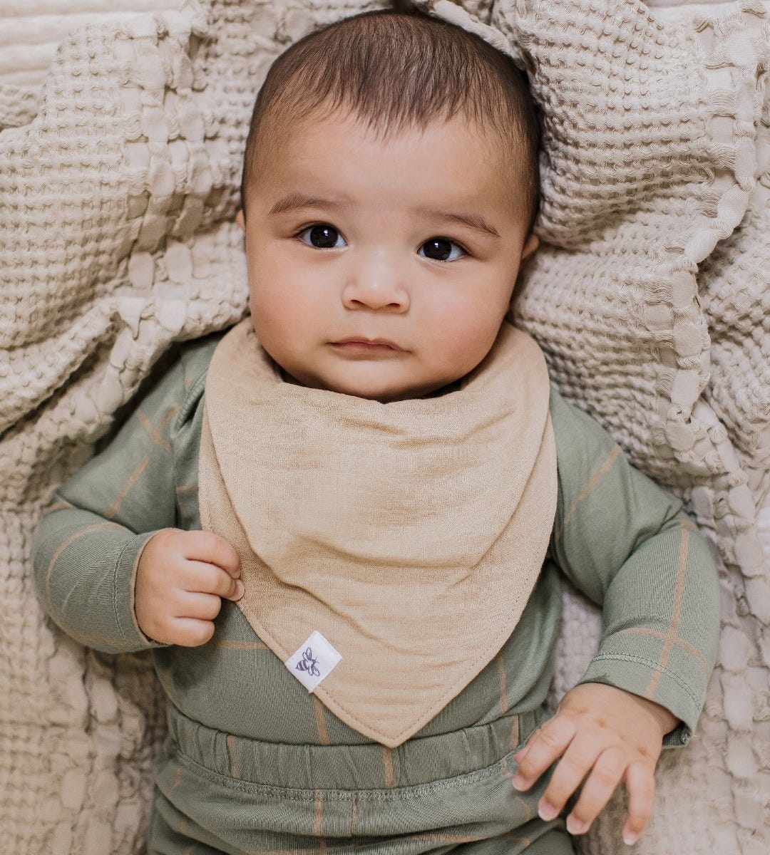 Organic Muslin Baby Bandana Bibs - Sea Foam Blue – Burt's Bees Baby