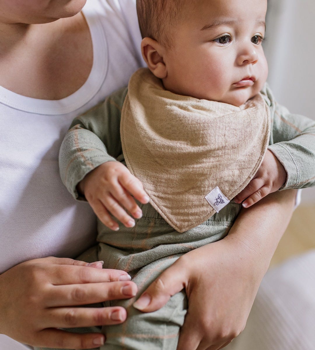 Organic Muslin Baby Bandana Bibs - Sea Foam Blue – Burt's Bees Baby