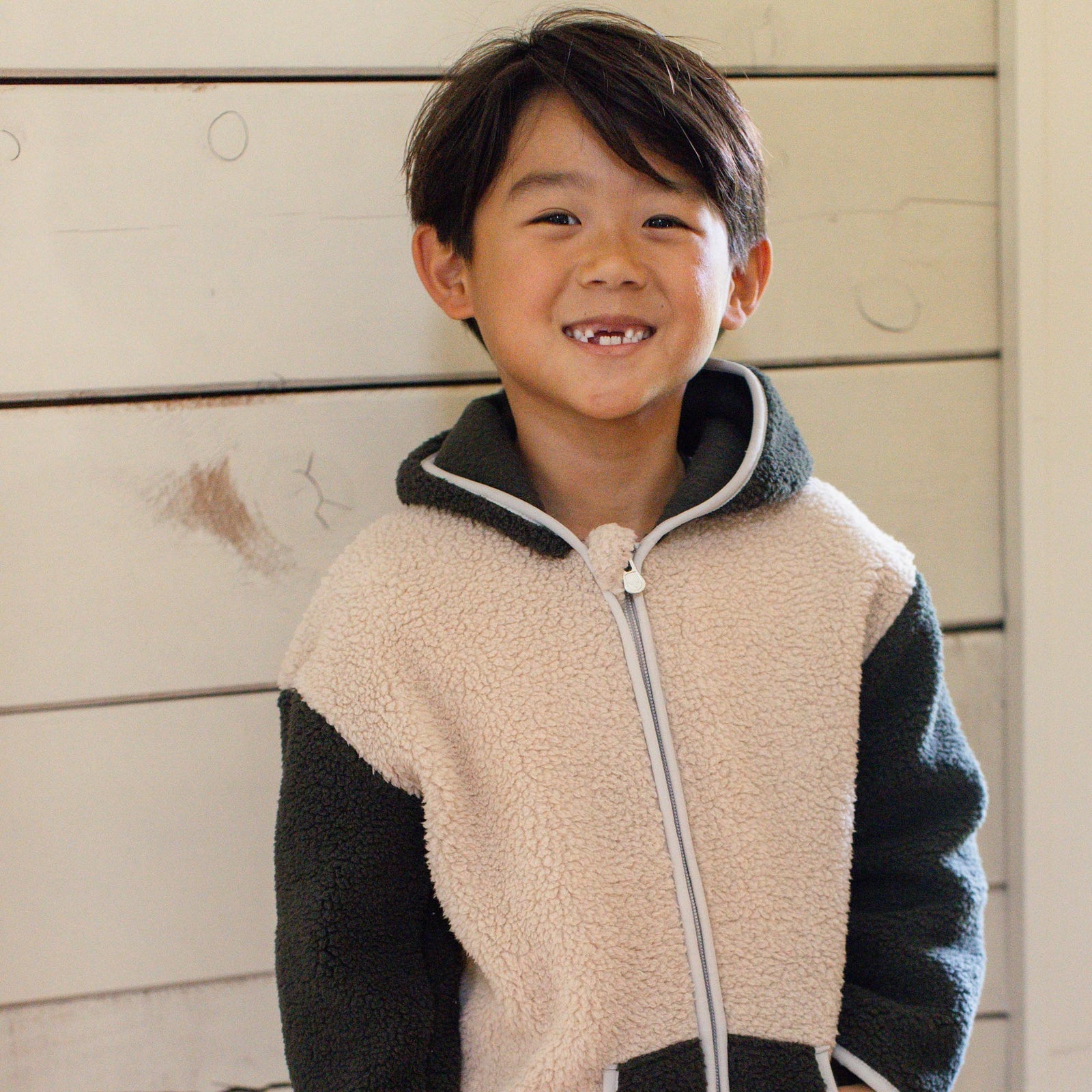 Product Image 1 of Sherpa-Style Zip Front Jacket - Delicate Doe