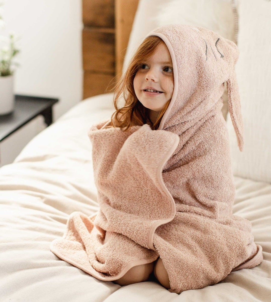 Organic Cotton Toddler Hooded Bunny Towel – Burt's Bees Baby