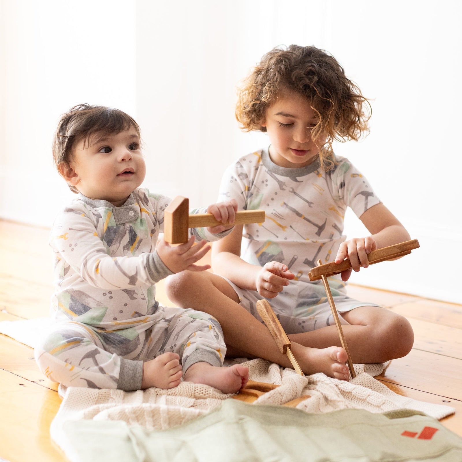 Product Image 1 of Tool Box Organic Two-Piece Pajamas