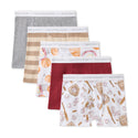 Toddler boy organic cotton boxer briefs, assorted gray, striped, and basketball prints