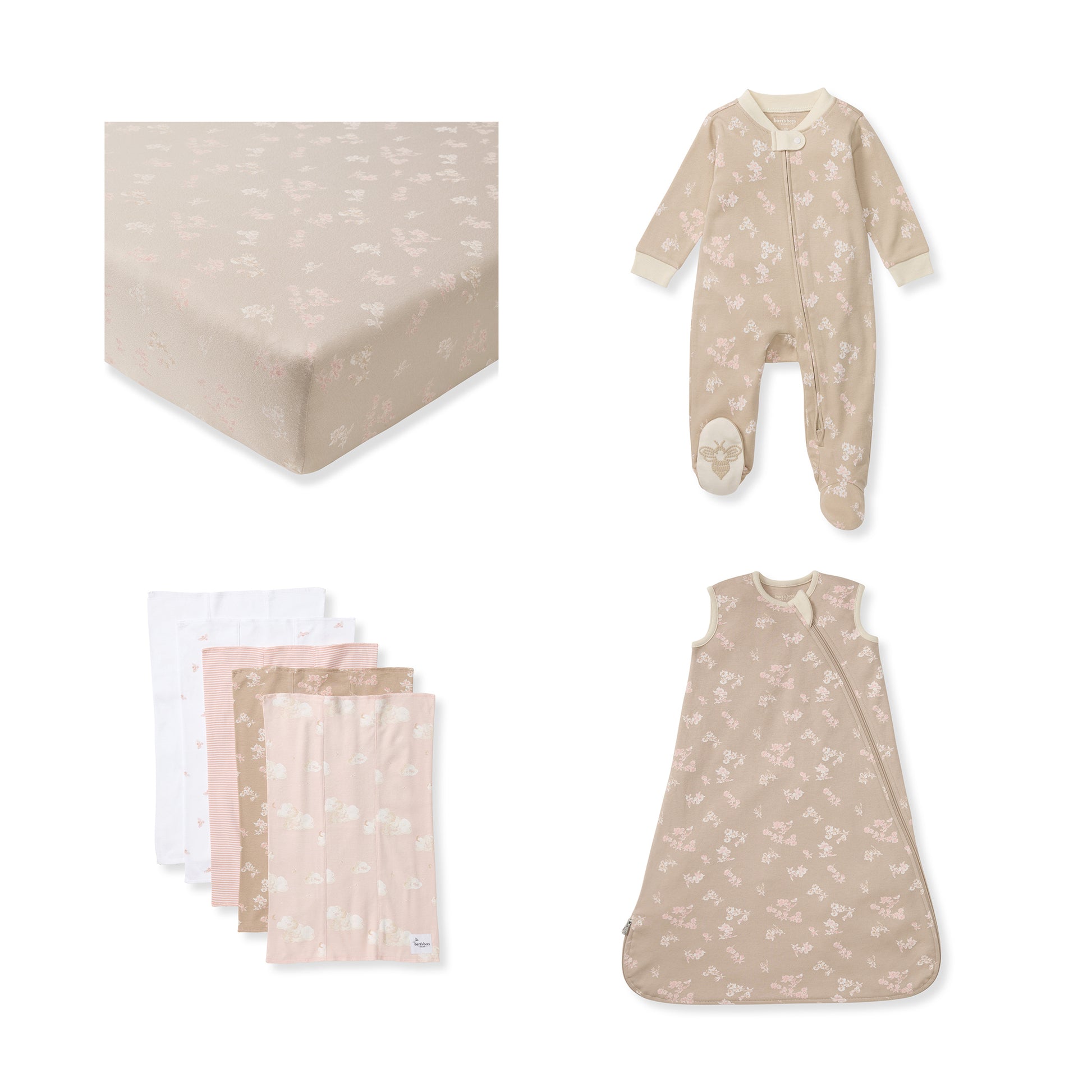 Whimsical Floral Newborn Baby Girl Bundle